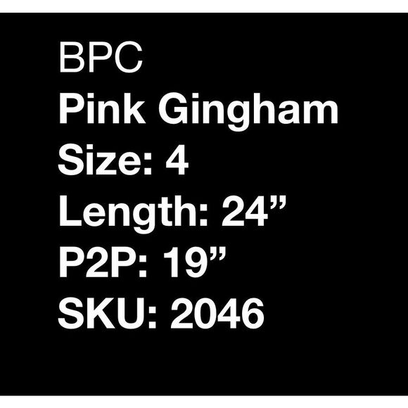 BPC Pink Gingham Button Up Blouse- Size 4 - Picture 8 of 8